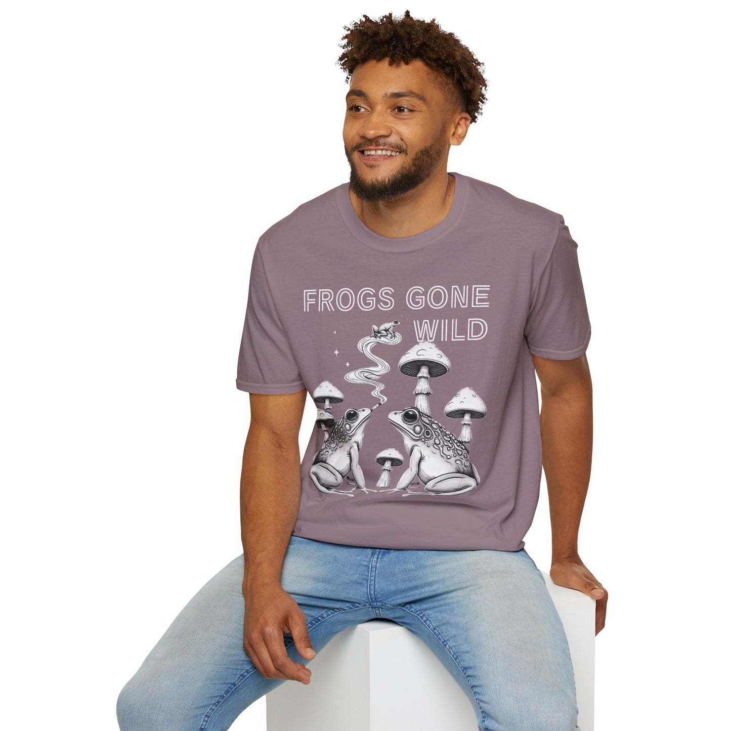 Frogs Gone Wild, Retro style T-Shirt