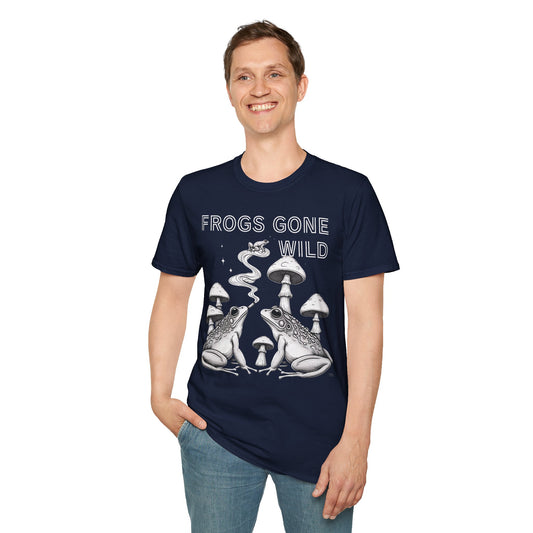 Frogs Gone Wild, Retro style T-Shirt